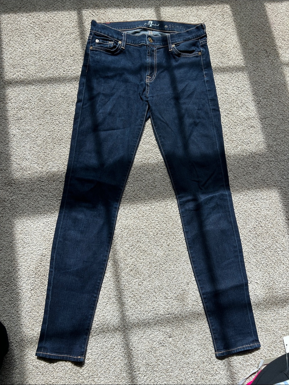 7 For all Mankind dark Blue Women's Skinny Jeans